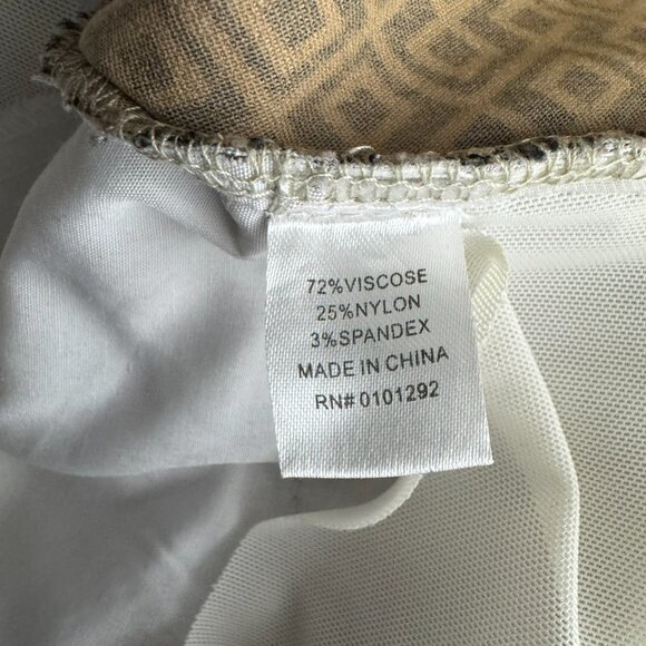 Lulu B Cropped Pull On Pants Womens Size 16 Geometric Print Stretch PT-2447 - Picture 10 of 11